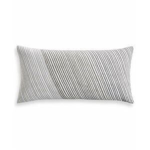 Charter Club Damask Designs Diagonal Stripe 12" X 24" Decorative Pillow in Smoke